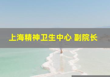 上海精神卫生中心 副院长